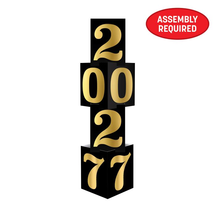 Foil 2027 Column Decoration - New Year's & Graduation Party