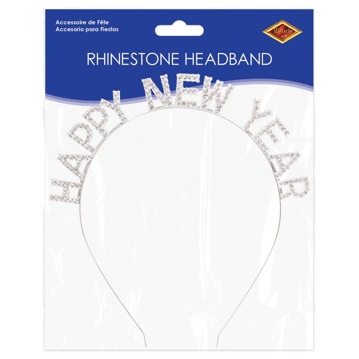 Rhinestone Happy New Year Headband (1 per package)