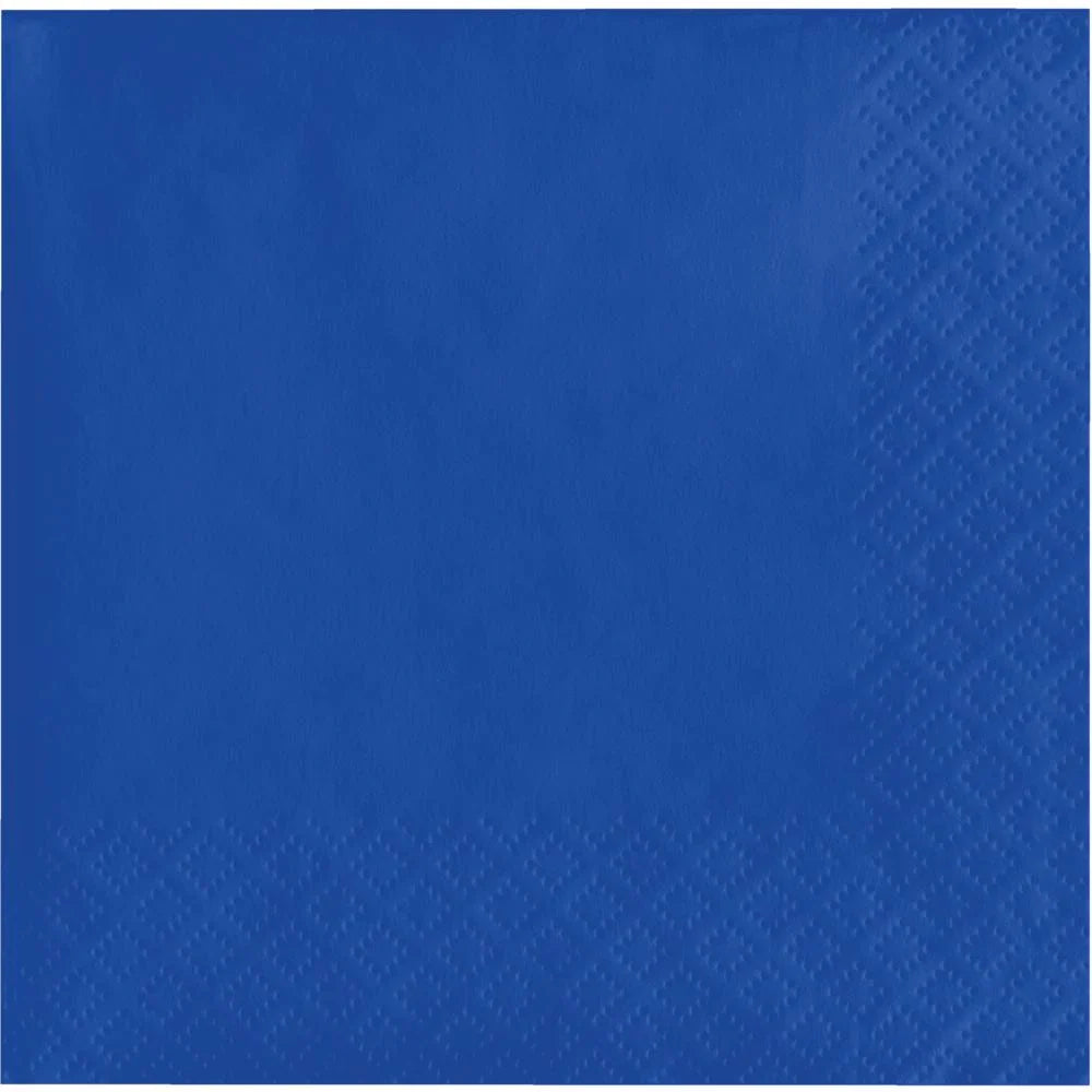 Bulk 240 pc Cobalt Blue Value Friendly Luncheon Napkins  - Solid Color Party Tableware by Creative Converting