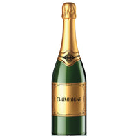 Champagne Bottle Stand-Up Prop - 4ft 10in | New Year's & Awards