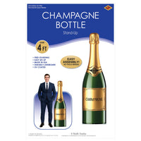 Champagne Bottle Stand-Up Prop - 4ft 10in | New Year's & Awards