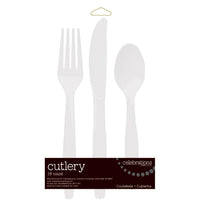 216ct Bulk Value Friendly Clear Assorted Plastic Cutlery