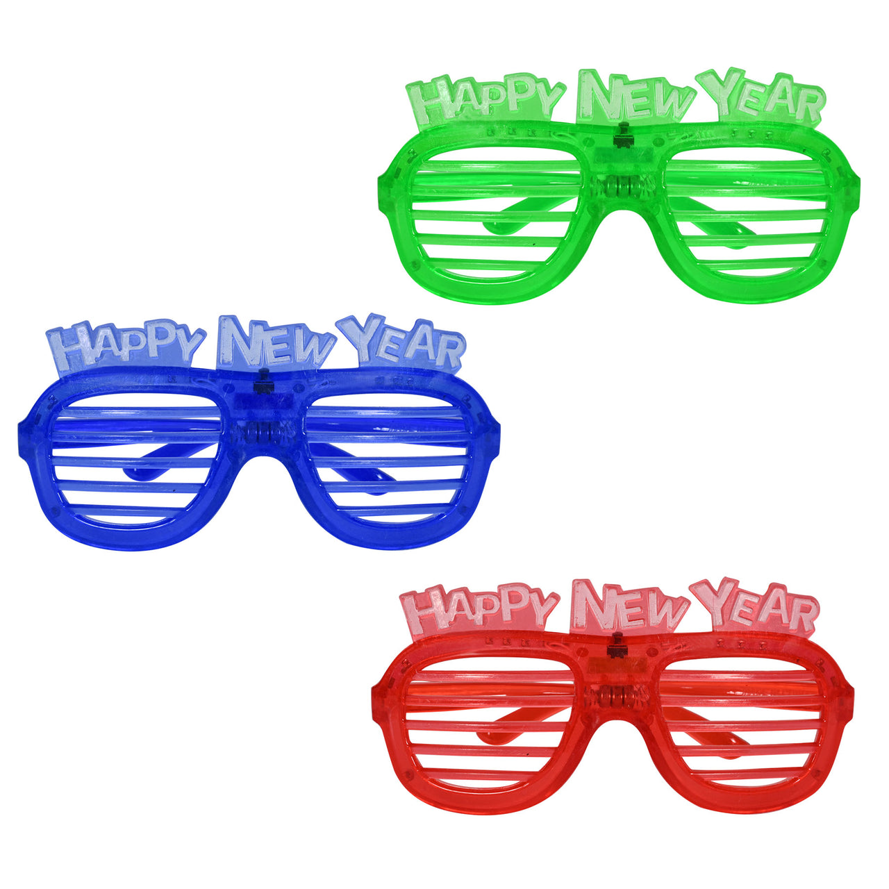 Happy New Year LED Shutter Glasses (1 per package)