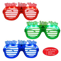 Happy New Year LED Shutter Glasses