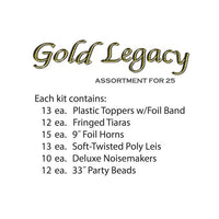 Gold Legacy New Year's Eve Party Kit