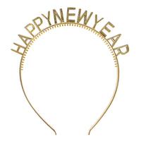 Gold Happy New Year Headbands (2 per package)