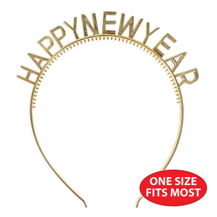 Gold Happy New Year Headbands