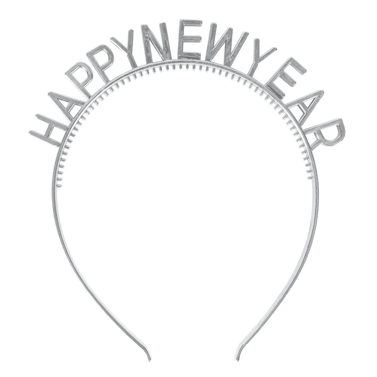 Silver Happy New Year Headbands (2 per package)