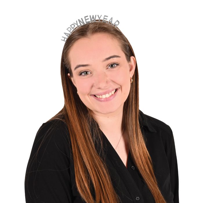 Silver Happy New Year Headbands