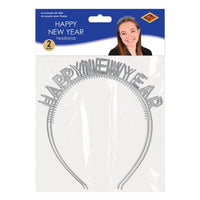 Silver Happy New Year Headbands