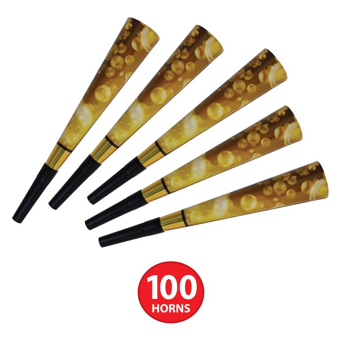 Champagne New Year Horns