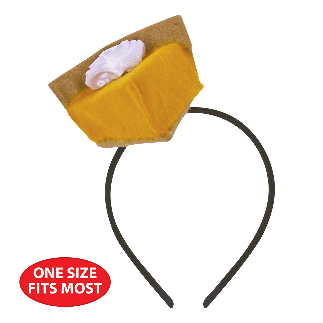 Festive Pumpkin Pie Headband - Thanksgiving & Fall Costume Accessory