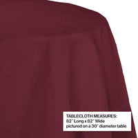 12ct Bulk Burgundy Round Paper Table Covers