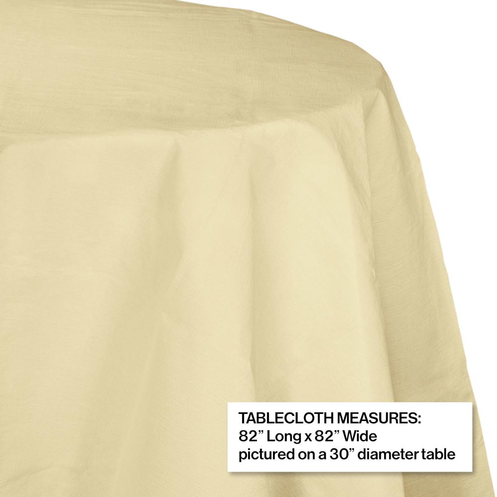 12ct Bulk Ivory Round Paper Table Covers