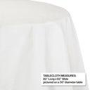 12ct Bulk White Round Paper Table Covers