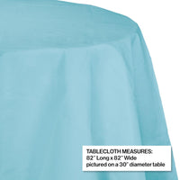 12ct Bulk Pastel Blue Round Paper Table Covers