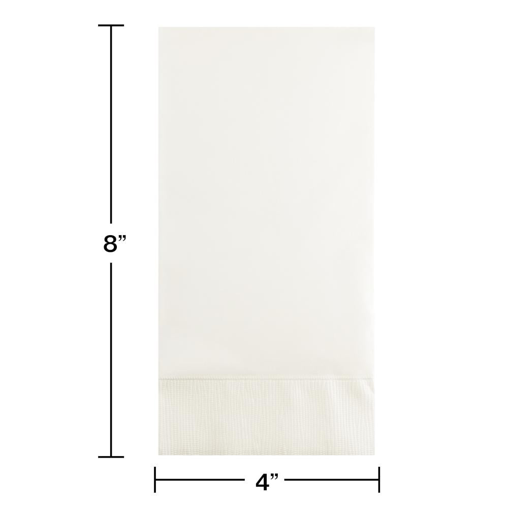 192ct Bulk White 3 Ply Guest Towels