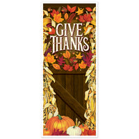Give Thanks Door Cover, 6' x 30