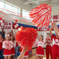 Cheerleading Supplies Blue Poly Pom Poms 512 Strand