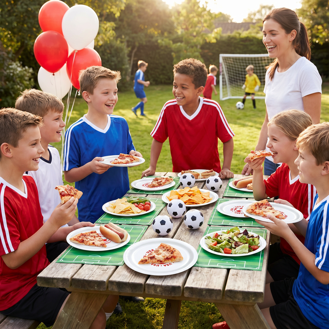 Soccer Party Dinner Plates - 9 inch (8 Count)