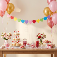 Valentine Hearts Banner with Twine (Case of 12)