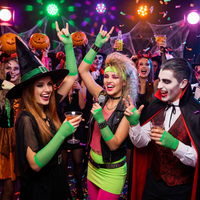 Green Fishnet Gloves - One Size Spirit & School Spirit