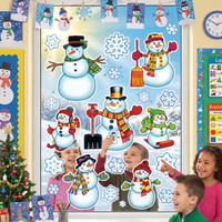 Christmas Snowman/Snowflake Clings