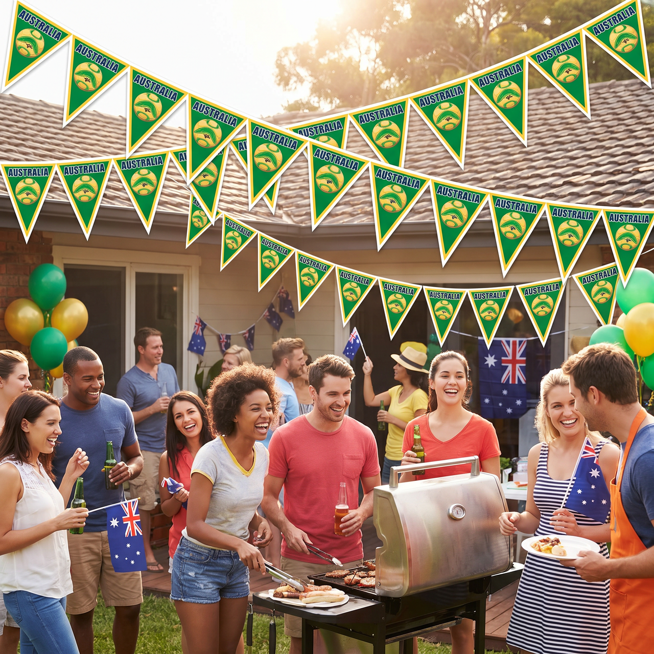 Australia Flag Pennant Banner - All-Weather Sports Decor