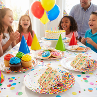 Confetti Sprinkles Paper Dessert Plates (96 per Case)