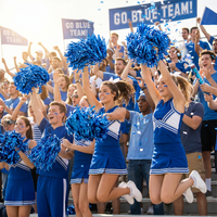 Blue Poly Pom Poms - 512 Strands (2-Pack)