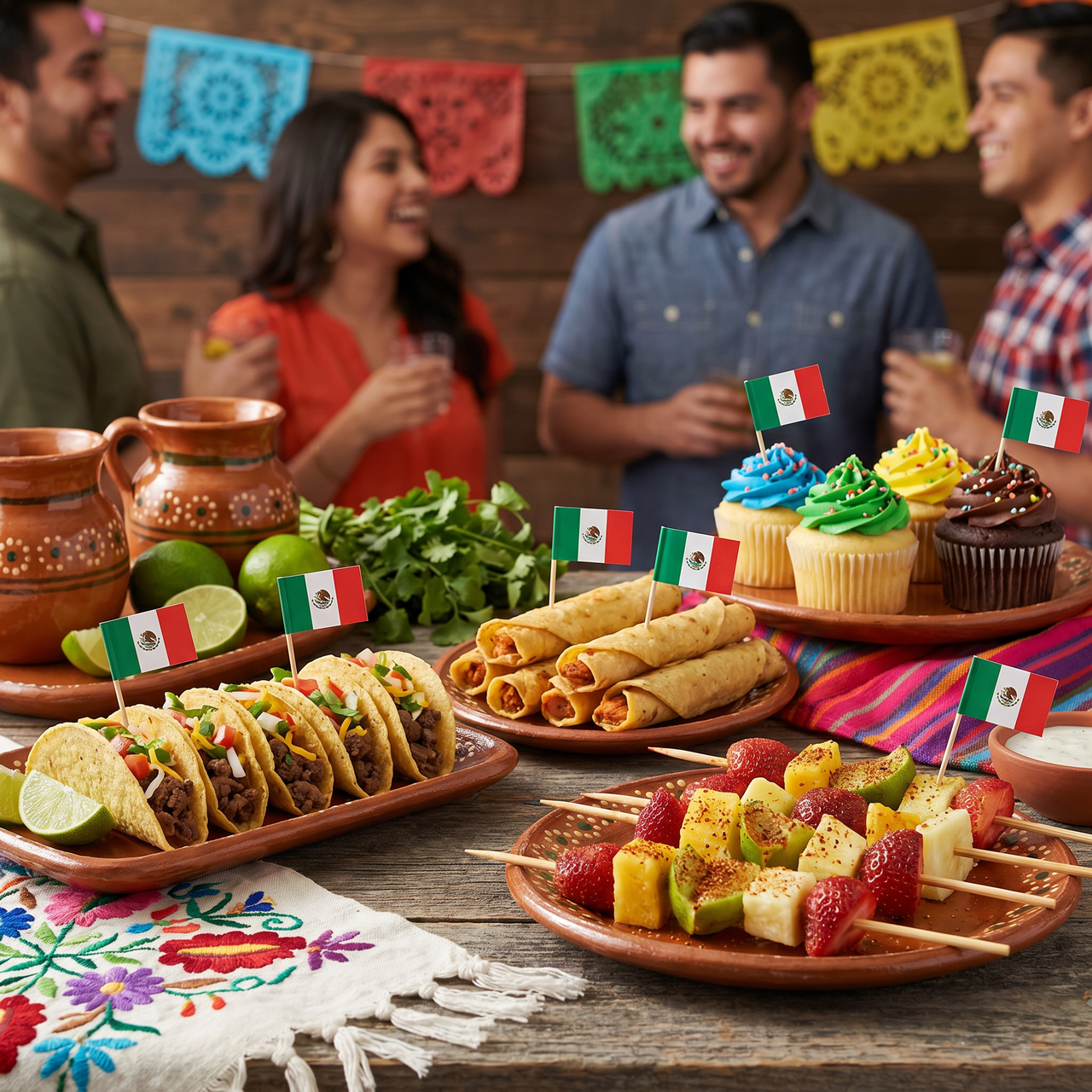 Fiesta Mexican Flag Picks