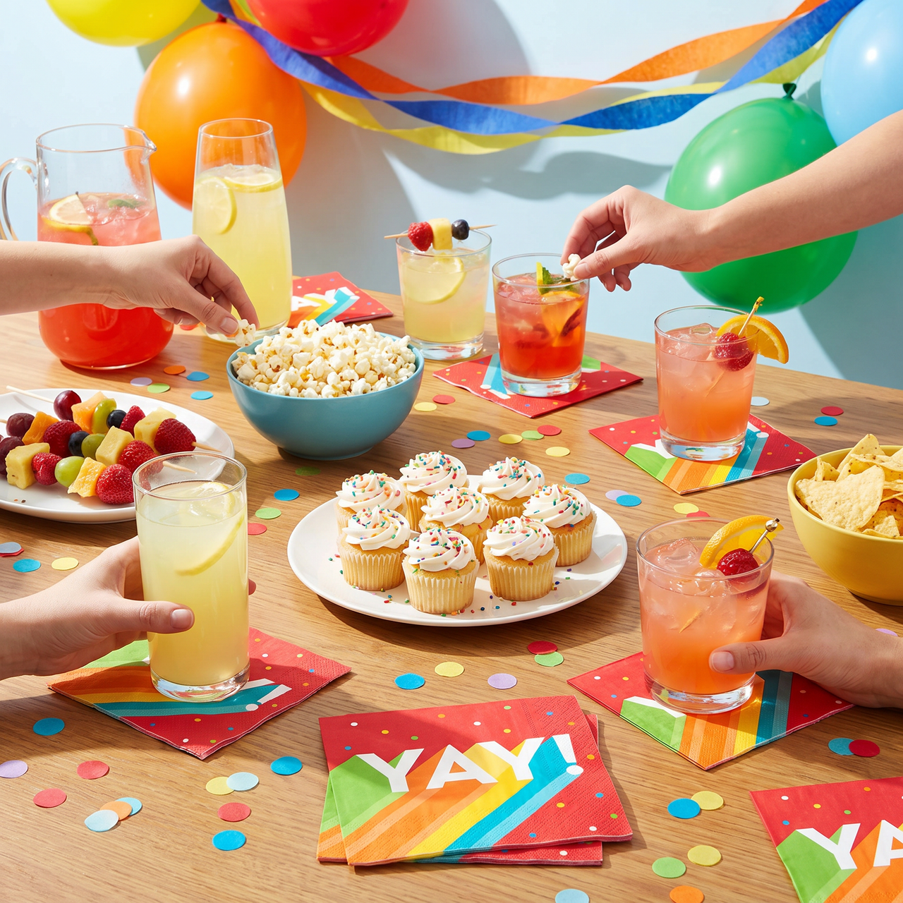 Happy Birthday Bash Paper Beverage Napkins (Case of 192)