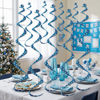 Christmas Printed Snowflake Twirly Whirlys