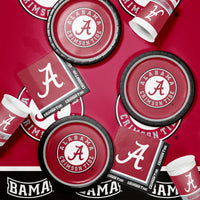 98 Pack University of Alabama Crimson Tide Party Supplies Retail Floor Display - Sports Party Supplies by Creative Converting