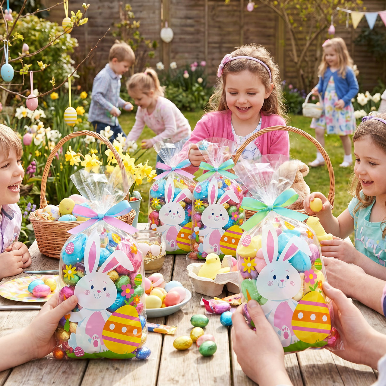 Easter Characters Cello Bag with Zipper (Case of 144)