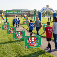 Soccer Ball Yard Sign - International Theme