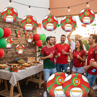 Portugal Soccer Cutout Decor - Double-Sided 10 inch