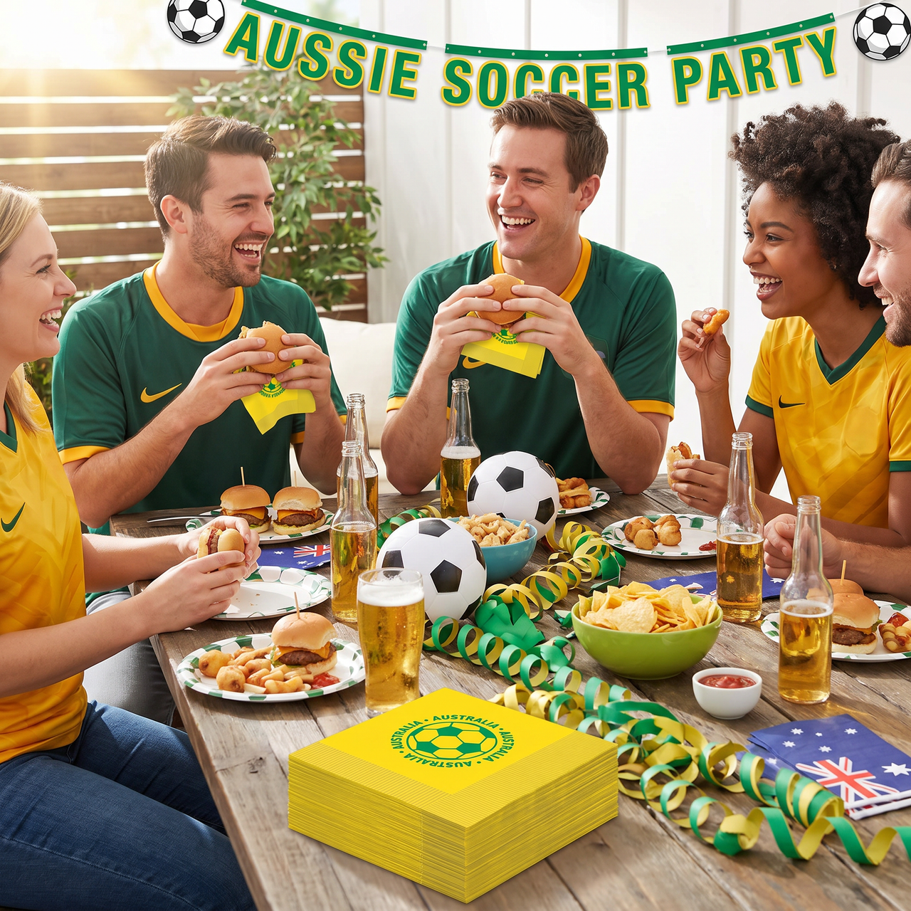 Soccer Luncheon Napkins - 2-Ply Sports Party Napkins