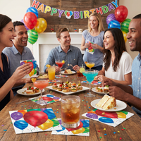 Balloon Blast Beverage Napkins (192 per Case)