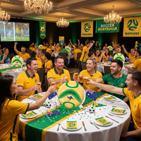 Soccer Australia 3D Centerpiece - Sports Party Decor