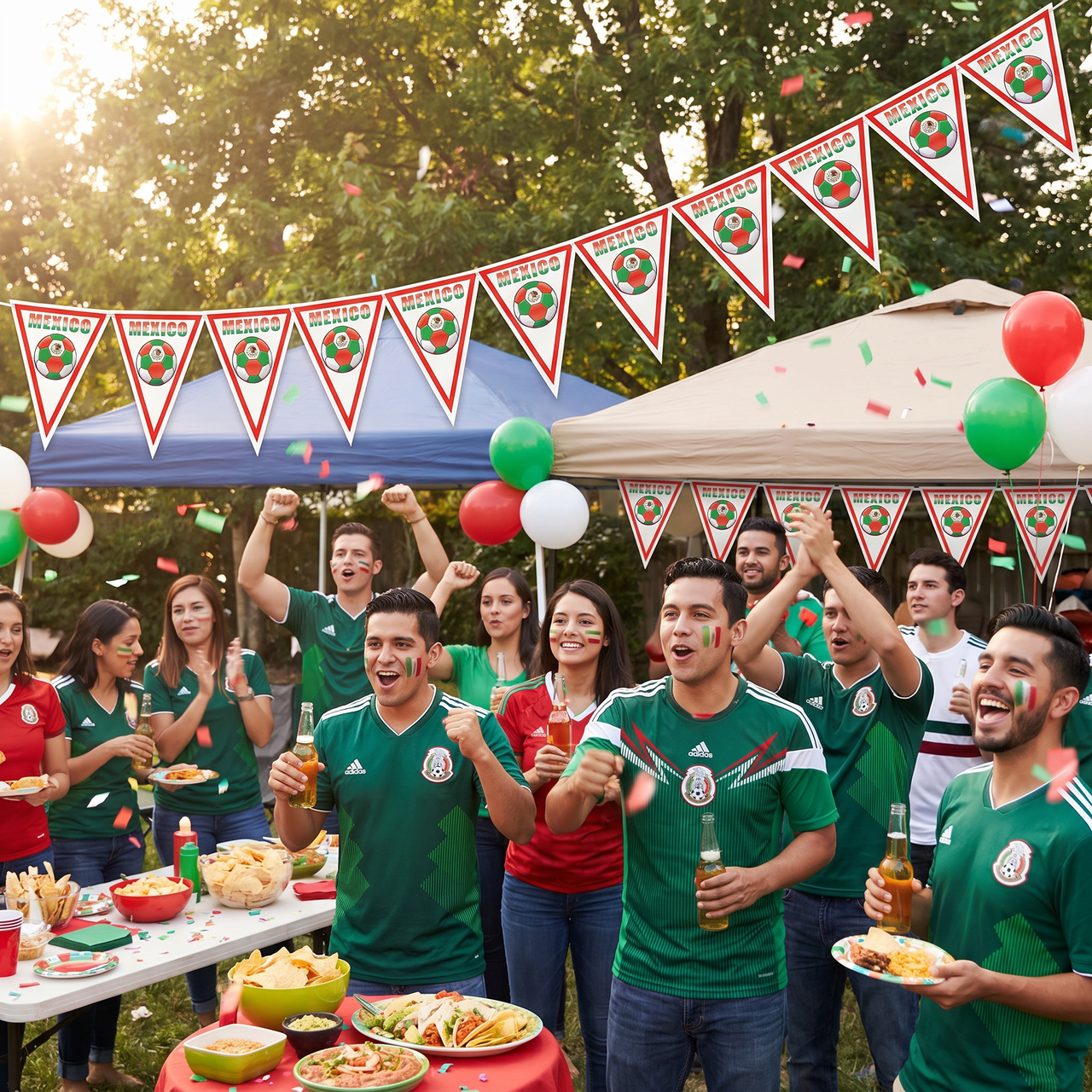 Mexico Pennant Banner - All-Weather Soccer & Sports Decor