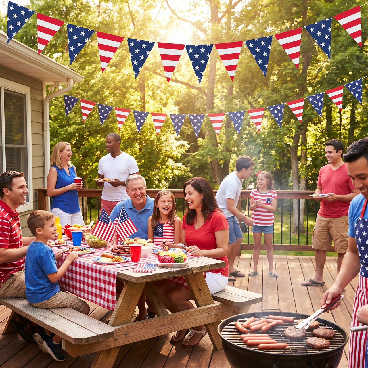 84 Inch Patriotic Pennant Banner (12 per Case)
