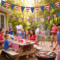 84 Inch Patriotic Pennant Banner (12 per Case)