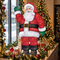 66 Inch Tall Jointed Santa Christmas Decoration