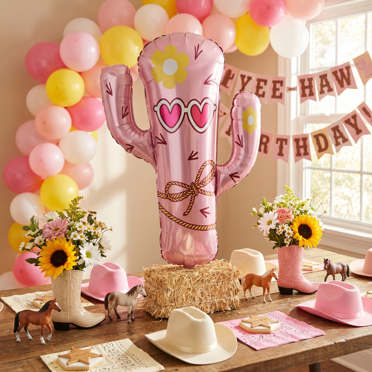 Boots and Bows Metallic Balloon (10 per Case)