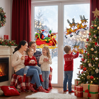 Christmas Santa & Sleigh Clings