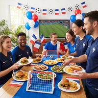 Soccer France Dinner Plates - 9 inch (8 Count)