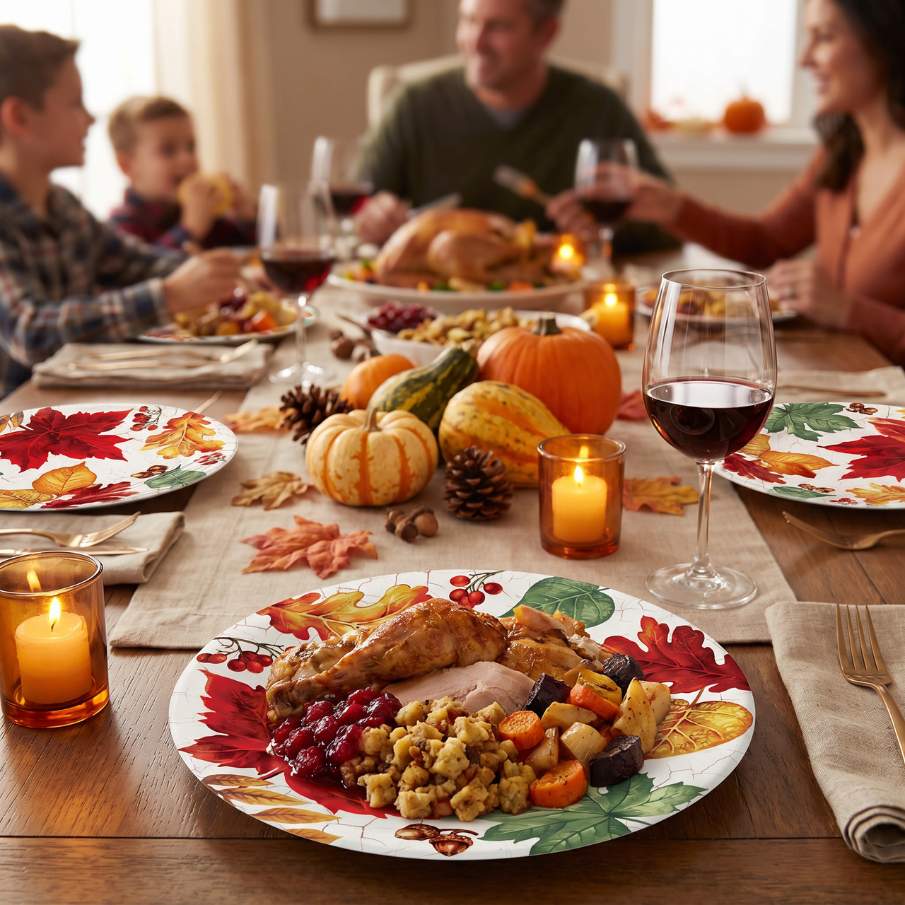 Autumn Air Paper Dinner Plate (Case of 96)
