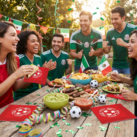 Mexico Soccer Luncheon Napkins - 16 Count 2-Ply Napkins