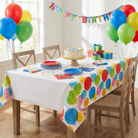 Confetti Balloons Paper Tablecover 54